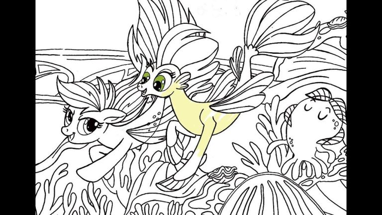 Princess Skystar My Little Pony Movie Coloring Pages