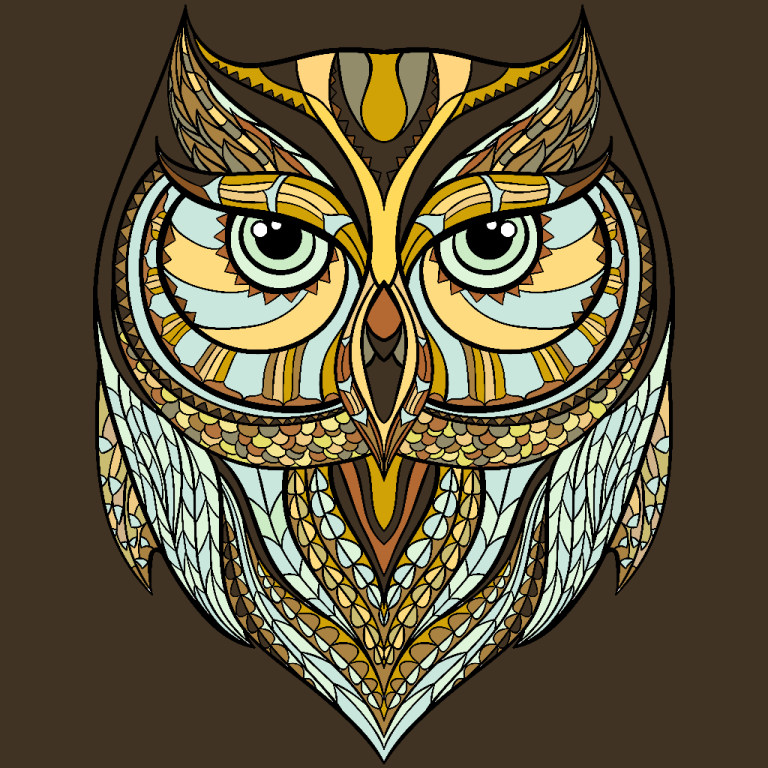 Coloring Owl Color Palette
