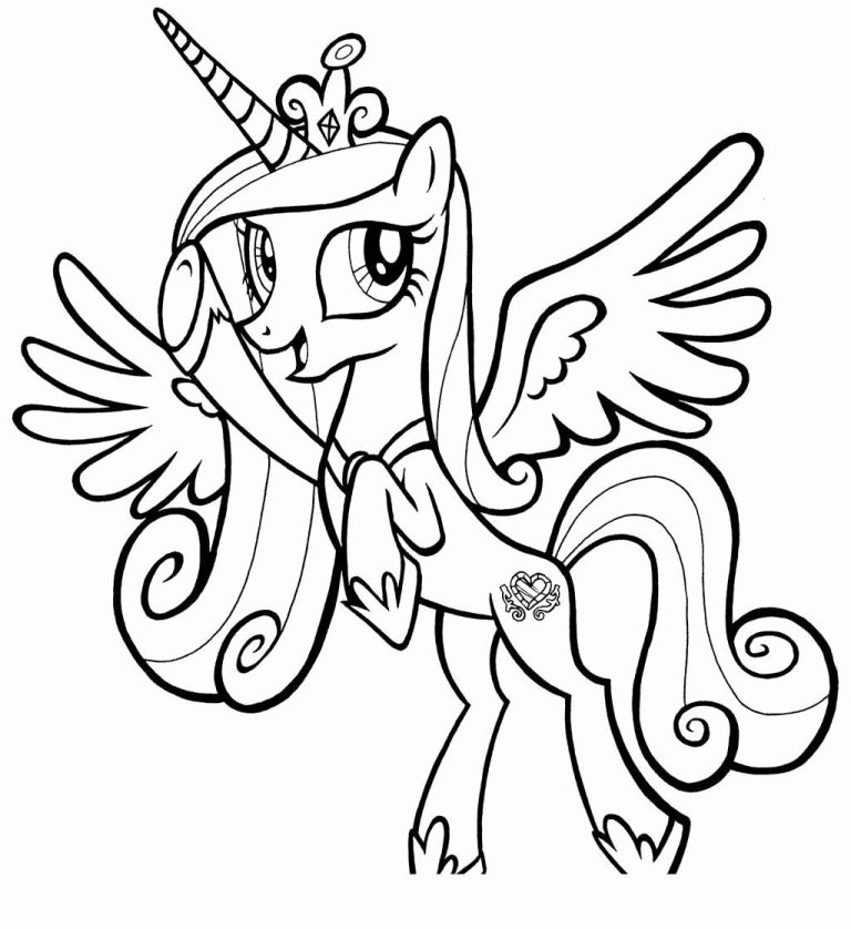 Princess Cadence Coloring Pages To Print