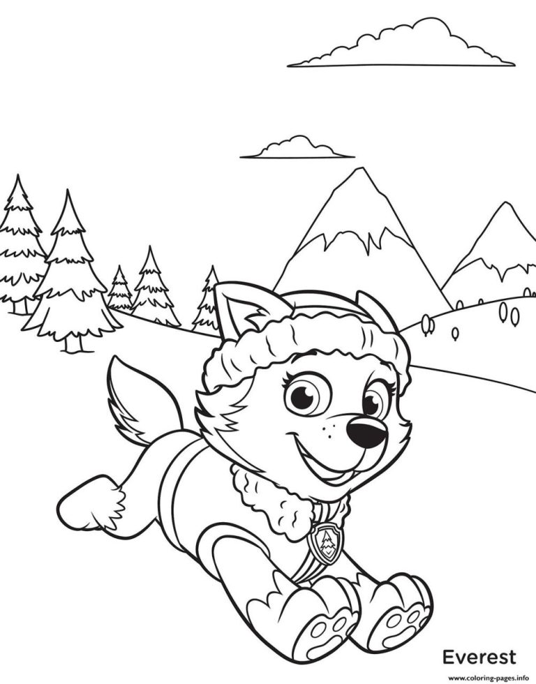 Full Size Paw Patrol Halloween Coloring Pages