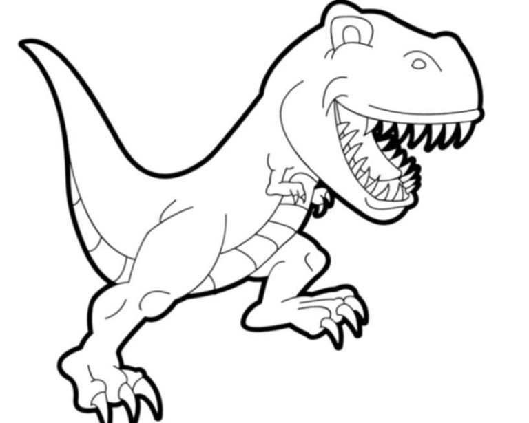 Baby Raptor Coloring Pages