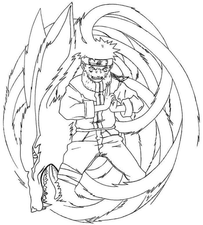 Nine Tails Coloring Pages