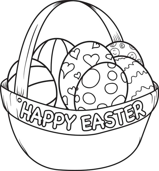 Basket Coloring Pages To Print