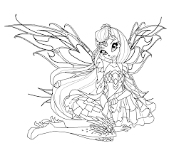 Winx Coloring Pages Bloom