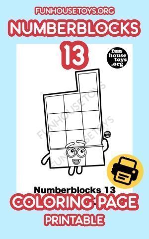 Numberblocks Colouring 1-5