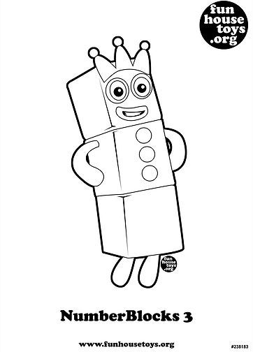 Numberblocks Colouring Pages 2