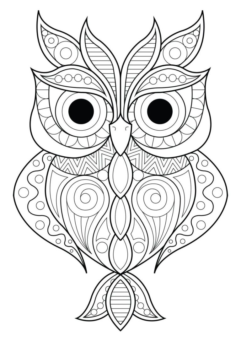 Coloring Owl Outline
