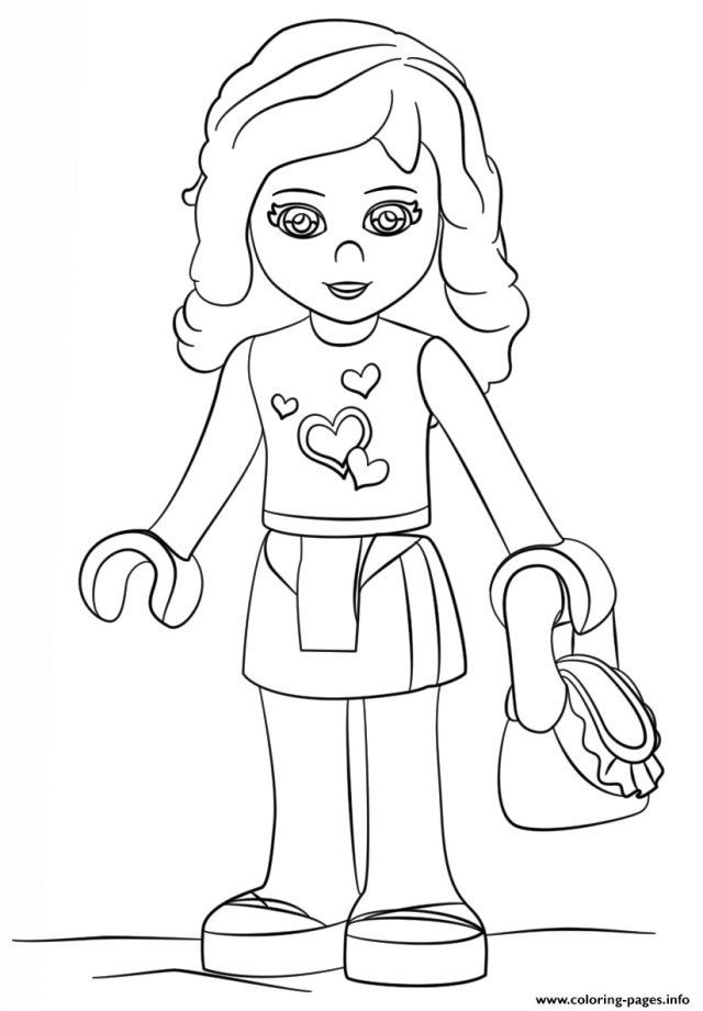 Lego Friends Colouring In