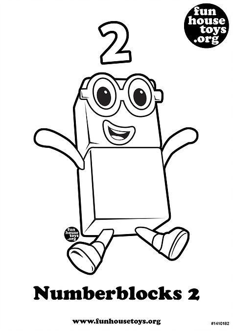 Numberblocks Number 3 Coloring Pages