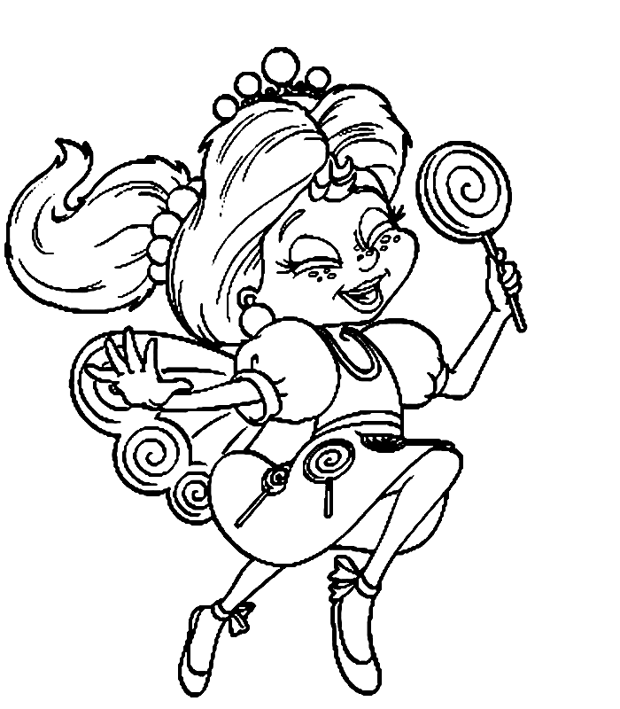 Cute Candyland Coloring Pages