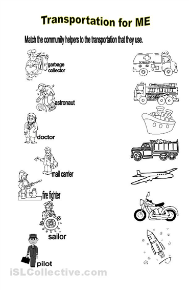 Transportation Worksheets For Grade 4