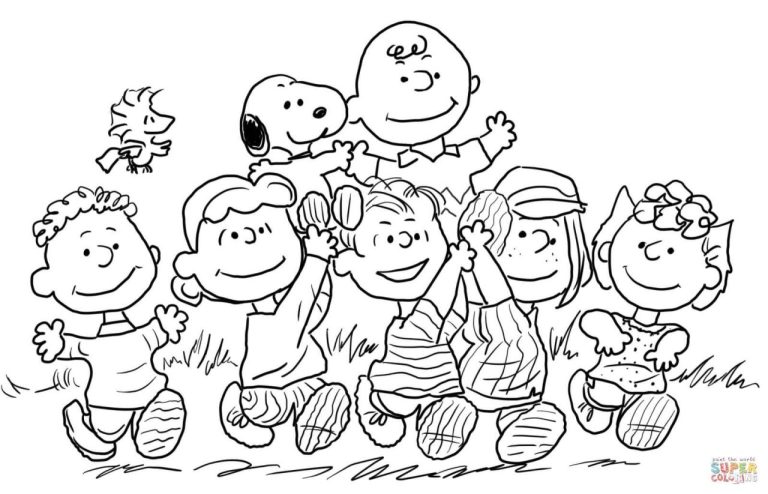 Snoopy Peanuts Coloring Pages