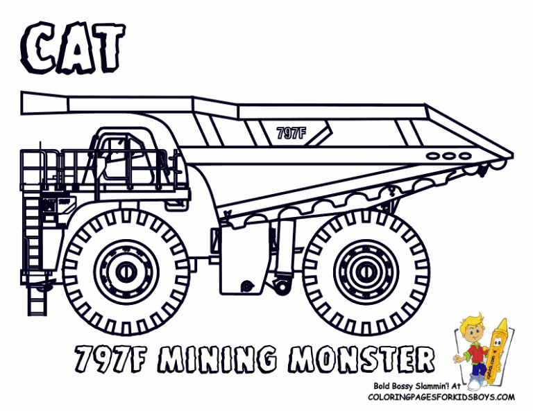 Jcb Digger Colouring Pages