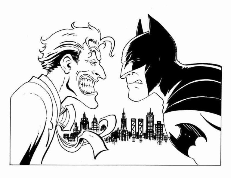 Classic Batman And Robin Coloring Pages