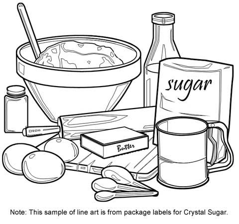 Kitchen Cooking Coloring Pages