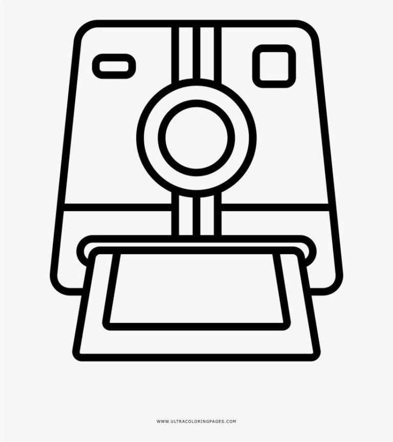 Polaroid Camera Coloring Pages