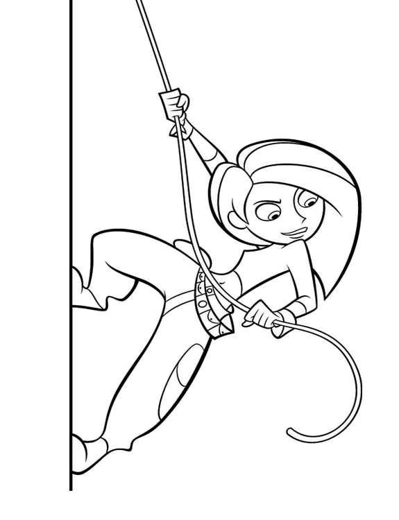 Kim Possible Coloring Pages Free