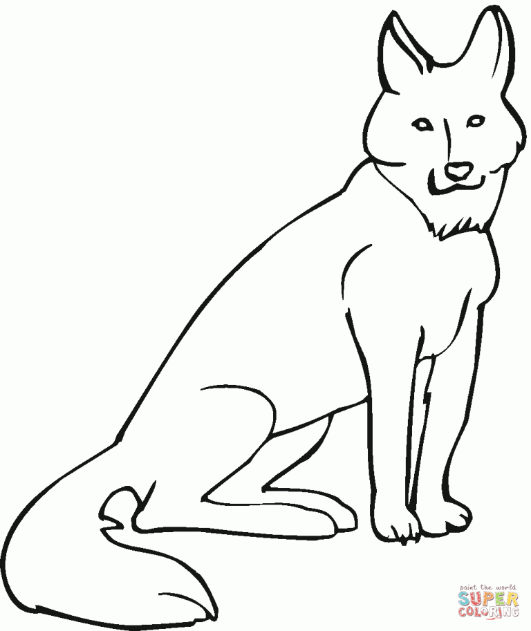 Coyote Coloring Pages For Kids