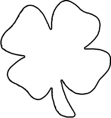 Four Leaf Clover Coloring Page