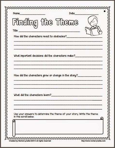 5th Grade Teaching Theme Worksheets