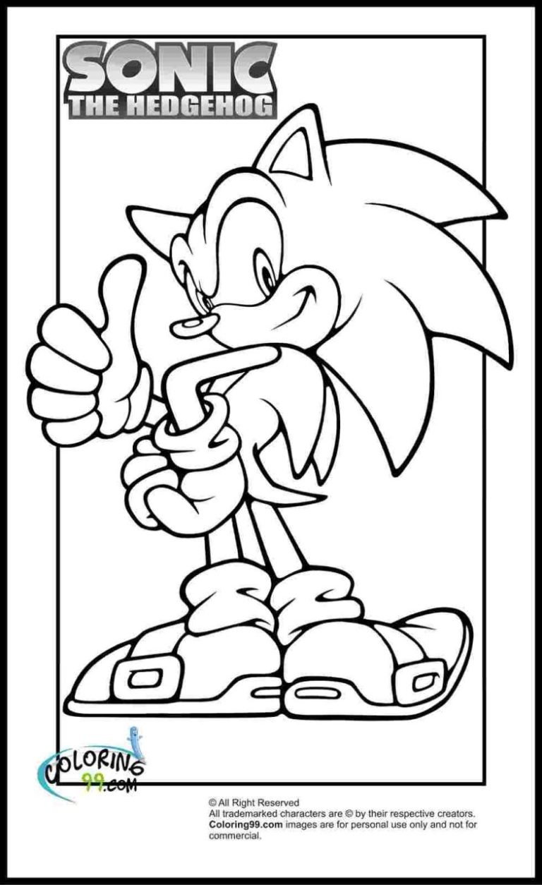 Tails Coloring Pages Sonic