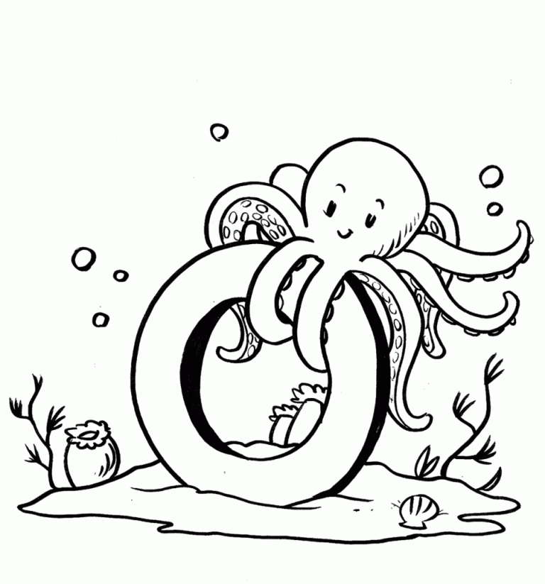Octopus Coloring Page Free