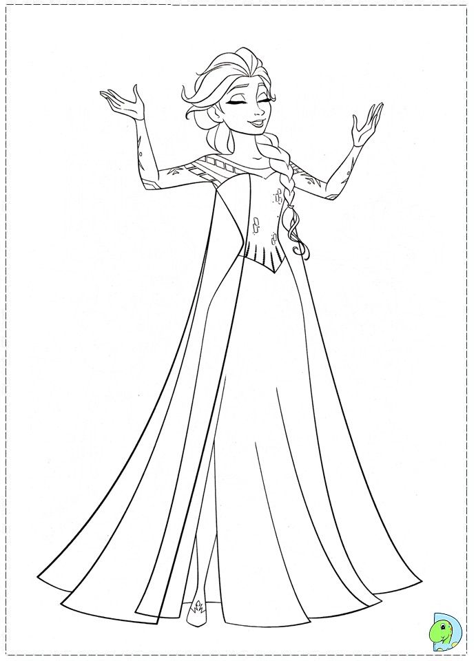 Colouring Elsa Pictures To Color