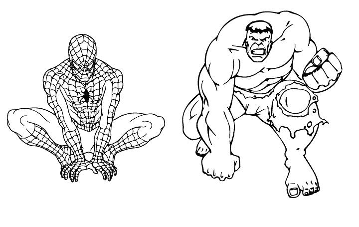 Hulk Colouring Pages