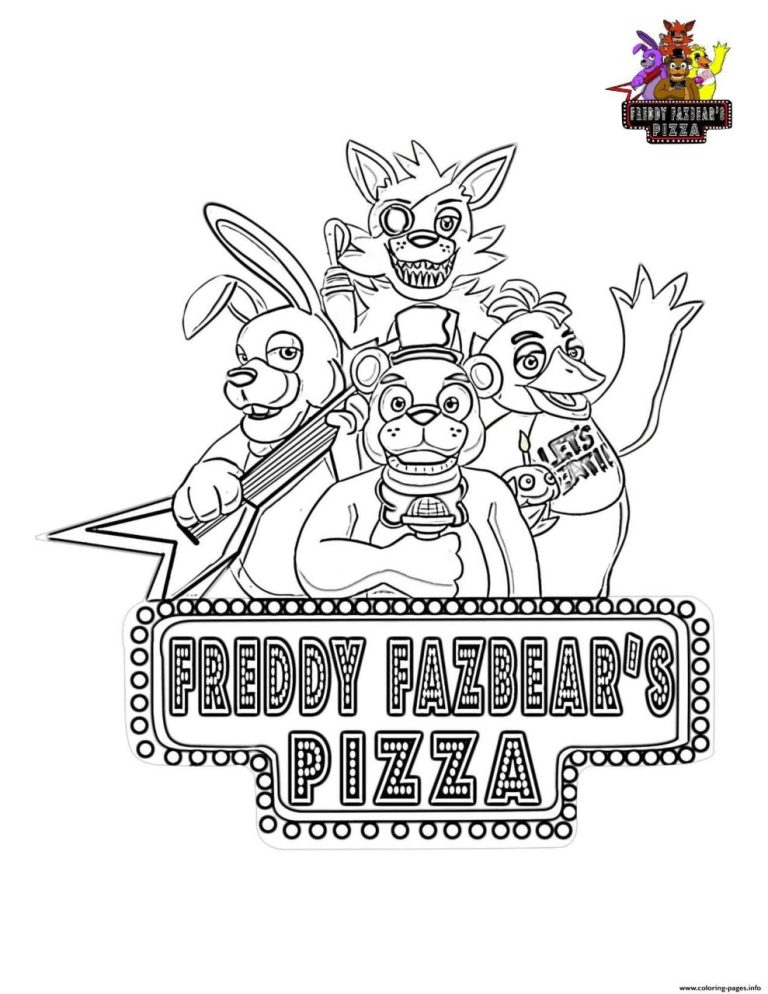 Foxy Coloring Pages Five Nights At Freddy's