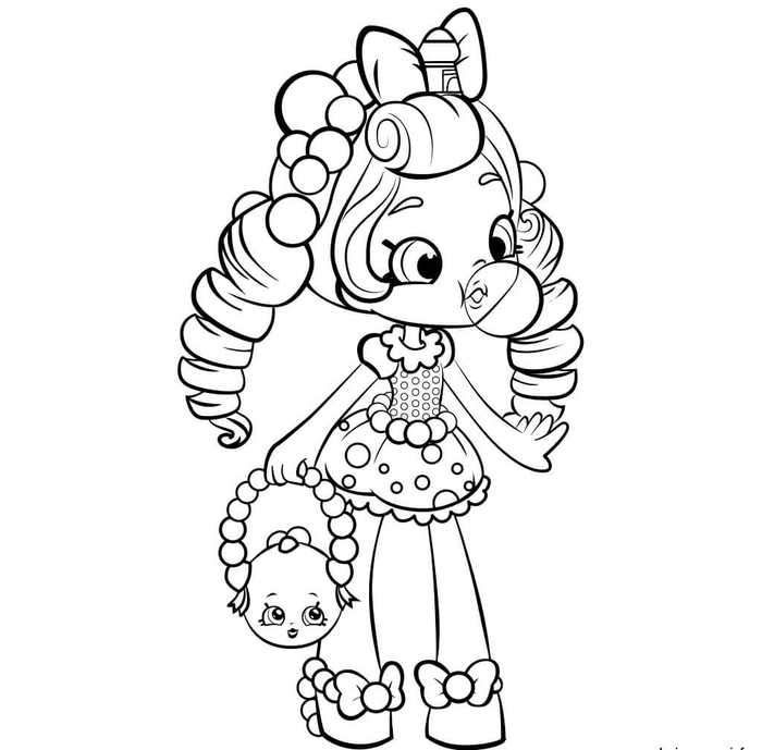Mermaid Unicorn Shoppies Coloring Pages