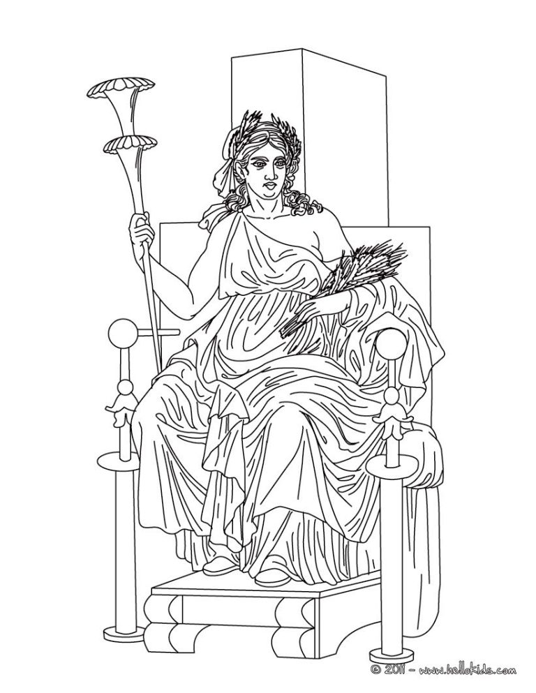 Greek God Coloring Pages