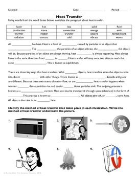 7th Grade Conduction Convection Radiation Worksheet Answer Key