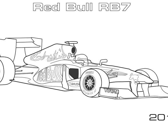 Red Bull Coloring Pages
