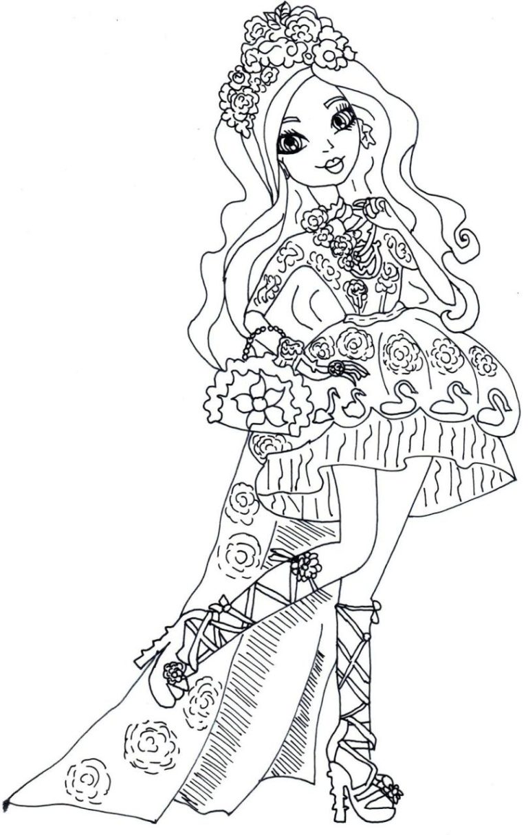 Apple White Printable Ever After High Coloring Pages