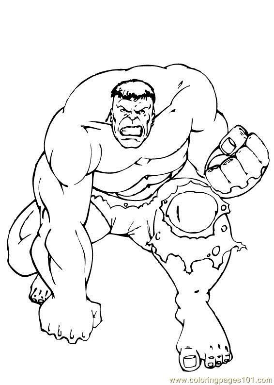 Avengers Incredible Hulk Hulk Coloring Pages