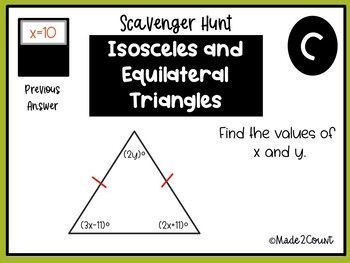 Isosceles And Equilateral Triangles Worksheet Pdf Answer Key