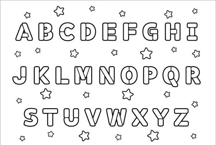 Alphabet Coloring Pages Preschool Pdf