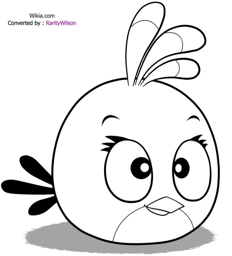 Angry Bird Free Coloring Pages
