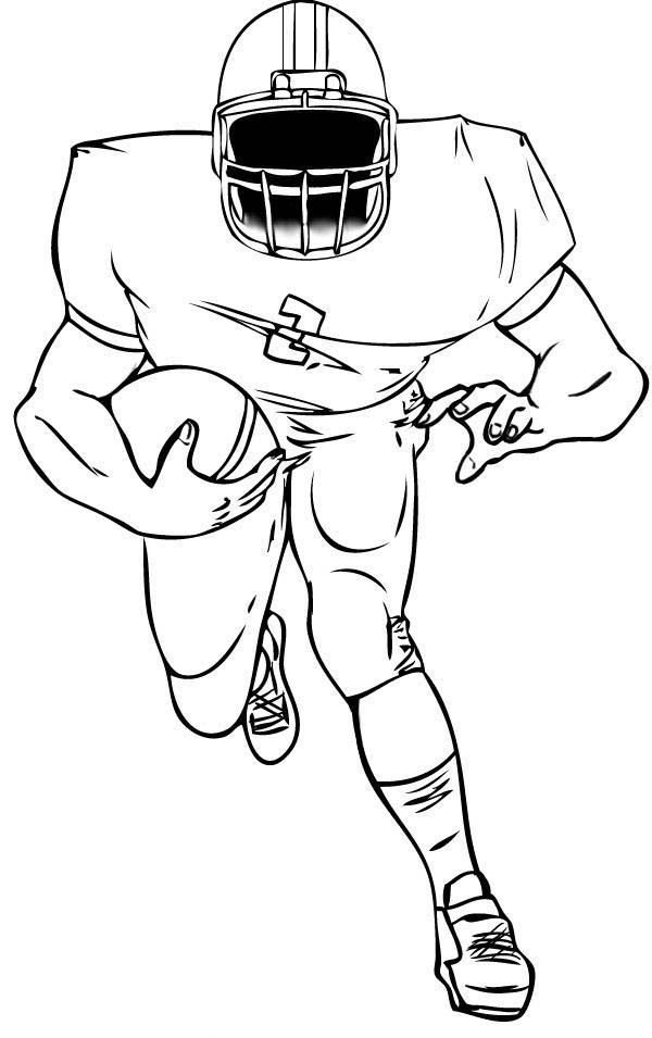 American Football Nfl Football Coloring Pages