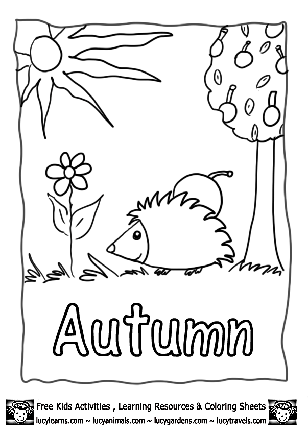 Autumn Coloring Pages Free Printable
