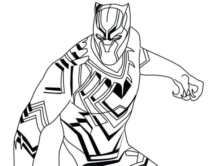 Avengers Black Panther Coloring Pages Printable