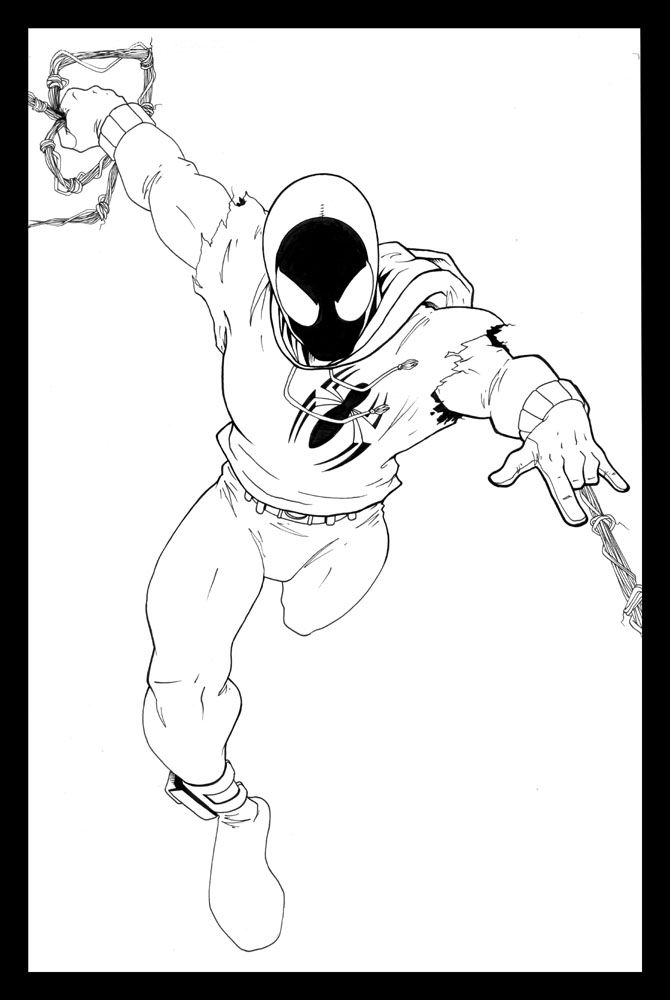 Agent Venom Spiderman Coloring Pages