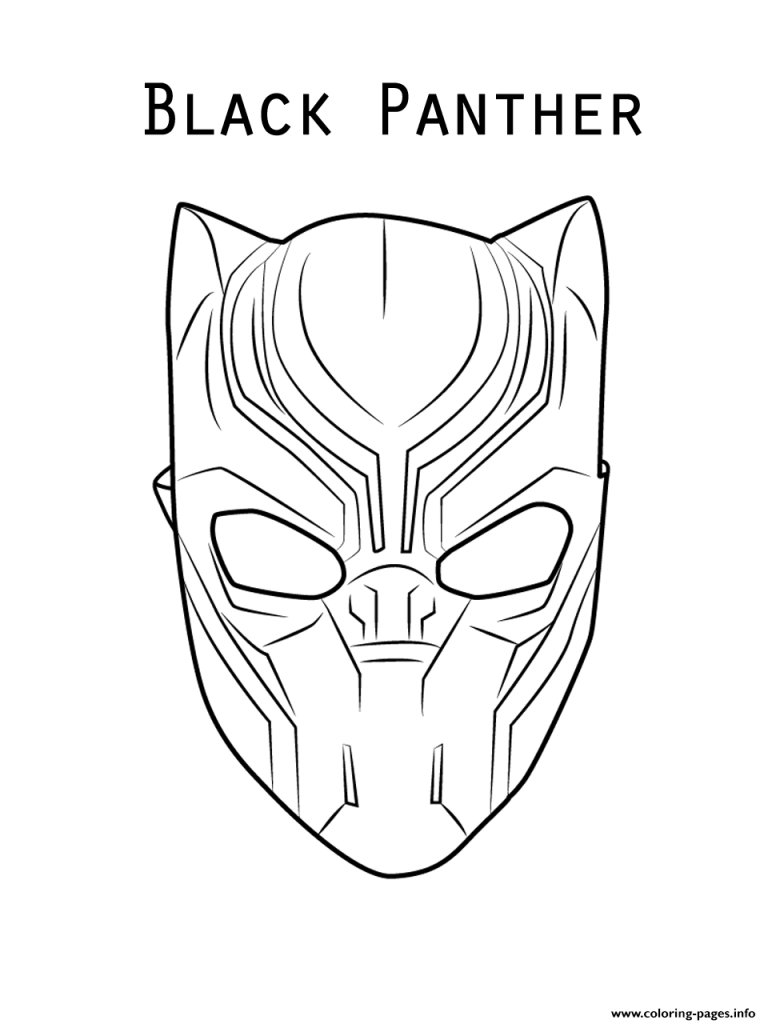 Avengers Marvel Black Panther Coloring Pages