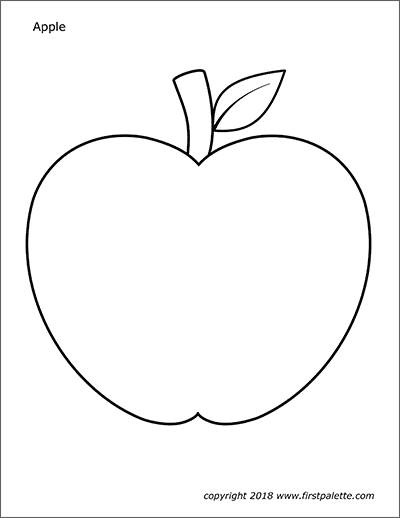 Apple Coloring Pages Png