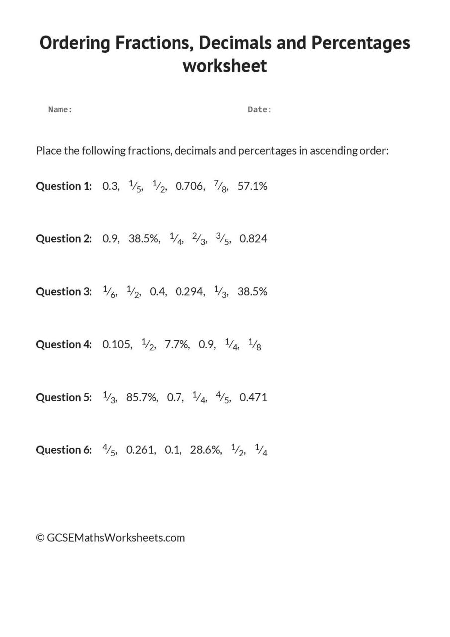 Grade 6 English Worksheets With Answers Pdf