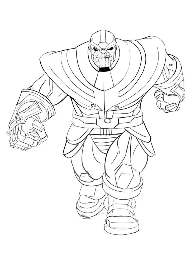 Avengers Endgame Thanos Coloring Pages