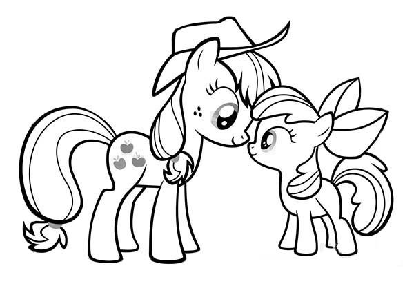 Apple Jack My Little Pony Applejack Coloring Pages
