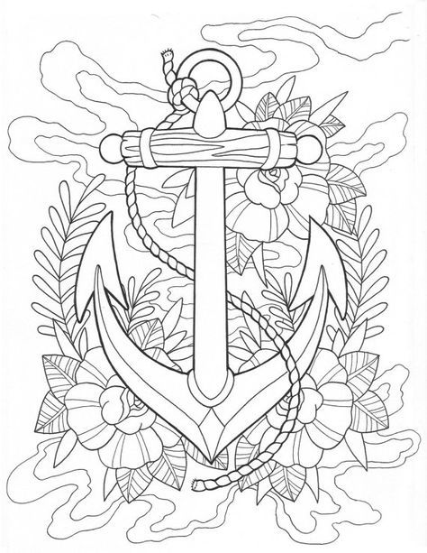 Anchor Coloring Pages For Kids