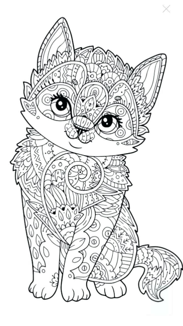 Animal Coloring Pages For Girls Hard
