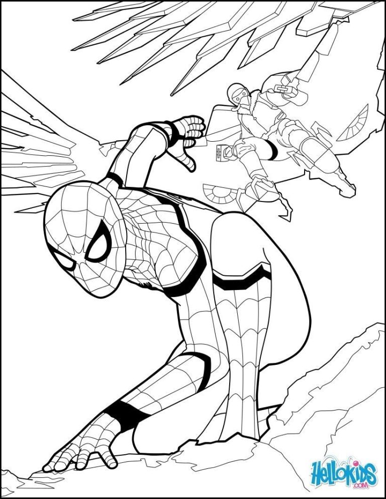 Avengers Infinity War Iron Spider Coloring Pages